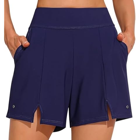 ATTRACO Women's High Waisted Swim Shorts Cover