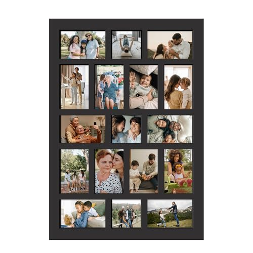 J.M.Deco 17 Opening Collage Picture Frame for Wall Decor, One-piece