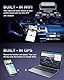 Rhorawill 4 Kanal Dashcam Auto 5G WiFi,360° Drehbar Vorne Hinten Innen Links Rechts Dash Cam,Radar Bewegungserkennung Dashcams,GPS,Nachtsicht,Parküberwachung,1080P 3.0 mit 128GB Karte,Hardwire Kit