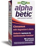 Nature's Way alpha betic Cinnamon with Magnesium & Biotin, 90 Capsules
