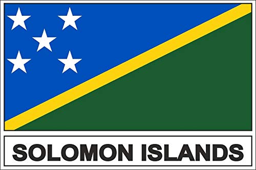 Akachafactory Autocollant Sticker Drapeau Sol iles Salomon