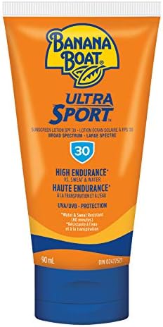 Banana Boat Ultra Sport Sunscreen Lotion, New FORMULA, Spf 30 Travel Size, 90 mL
