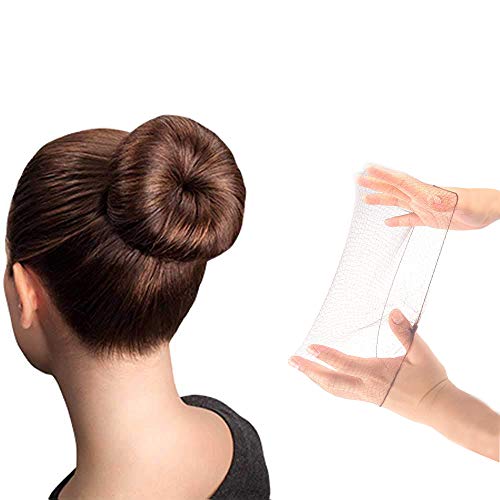 50PCS Hair Nets Invisible Elastic Edge Mesh Bun Hair Nets for Ballet Dance 20" Brown - Thumbnail 7