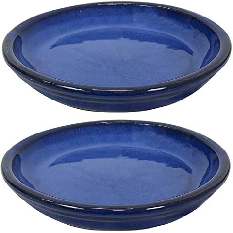 Sunnydaze 7-Inch Ceramic Saucer Set Cover