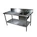 John Boos EPT8R5-3072GSK-R Work Table With Sink(s) - 72" Stainless Steel