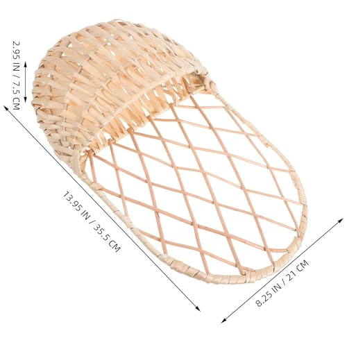 Cesta de flores de pared artesanal de mimbre natural beige premium 3