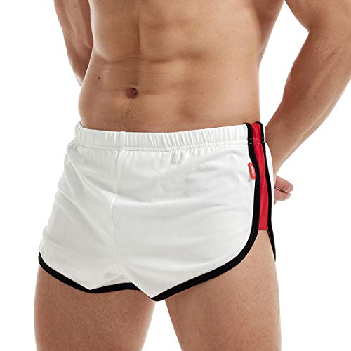AIMPACT Fitness Bodybuilding Shorts Homme Musculation Séchage Rapide Short(Blanche L) Cover