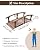 ZIMGOD Outside Curved Pond Bridges with Side Rails, Japanese Garden Bridge Decor for Yard Deck Patio, Classic Footbridge Pathway, Wooden Walkway Bridge