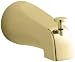 Kohler K-15136-S-PB Coralais Diverter Bath Spout with Slip-Fit Connection, Vibrant Polished Brass