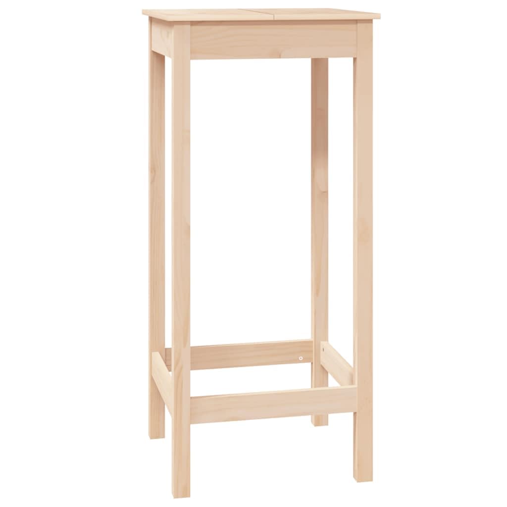 vidaXL Mesa Alta de Bar Madera Maciza de Pino 50x50x110 cm, Pub, Muebles de Bar, Cafetería, Mesa de Comedor