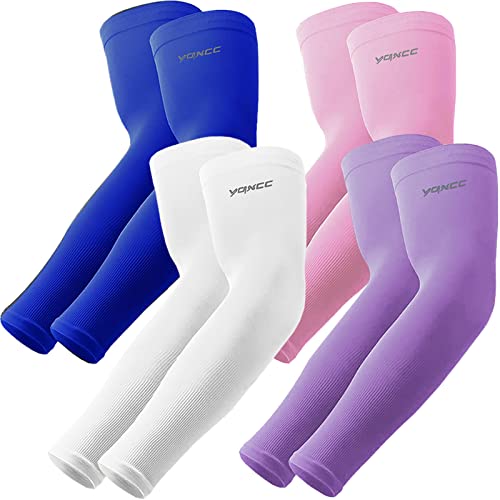 Image of YQXCC Arm Sleeves Cooling UV Sun Protection Sport Compression for Men Women