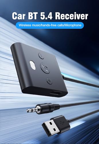 Receptor Bluetooth 5.4 para Audio de Auto, Adaptador Inalámbrico miniatura 2