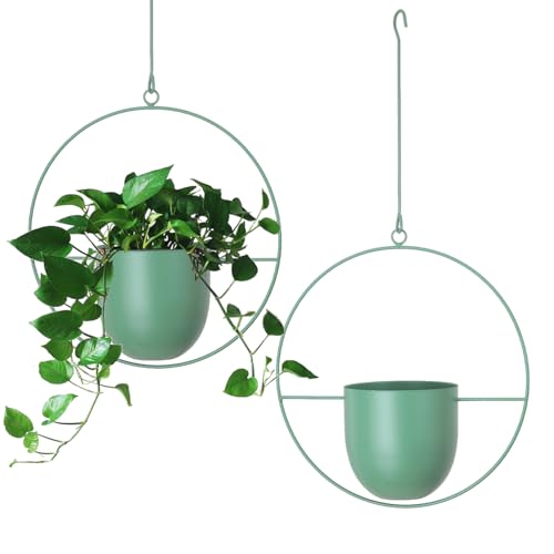 ABETREE Hanging Planters 2 Pack Boho Mid Century Hanging Plants