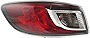 Evan Fischer Tail Light Assembly Compatible with 2010-2013 Mazda 3 Outer Halogen/Standard Type Sedan Driver Side