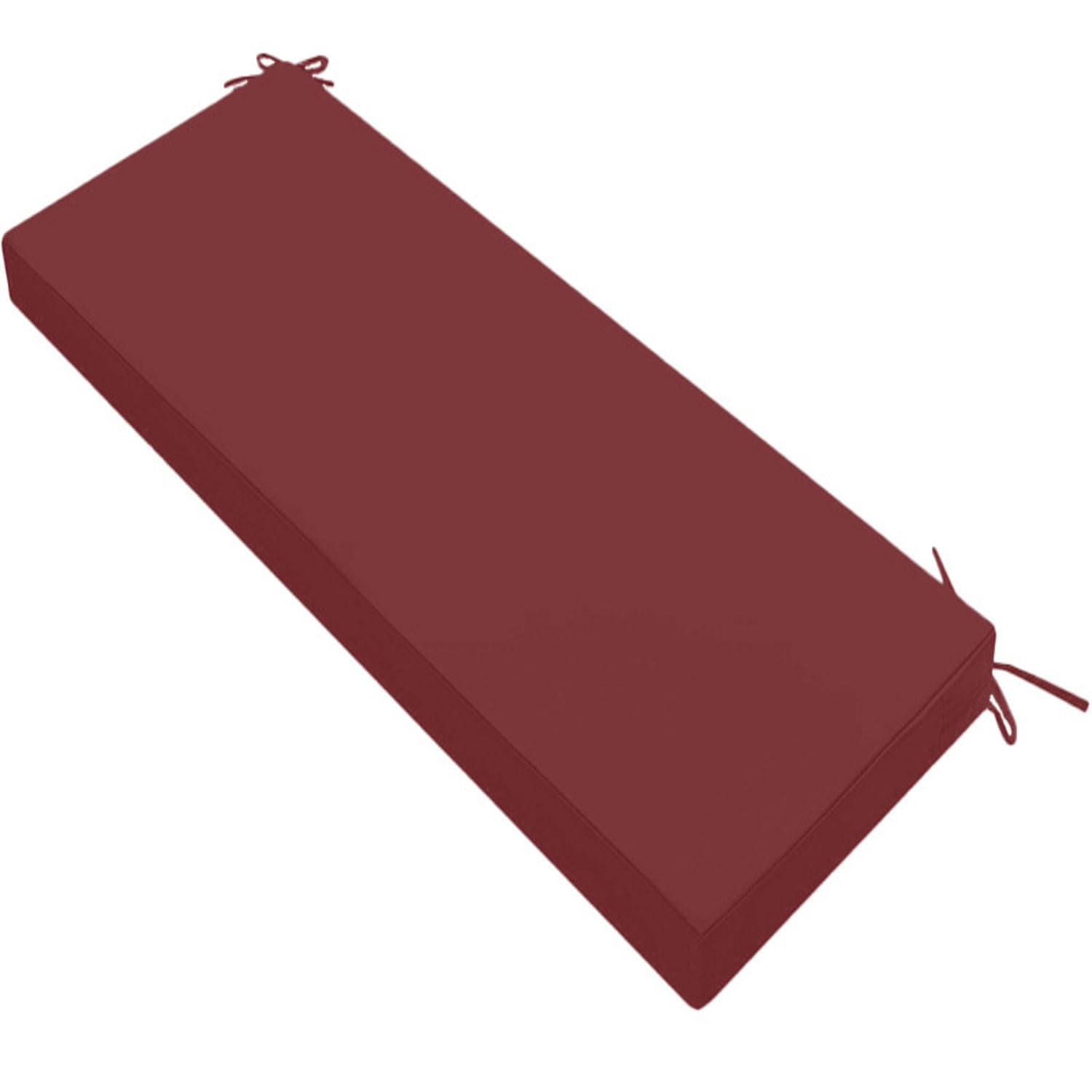 Coussin de banc imperméable et anti-décoloration avec attaches pour mobilier de jardin