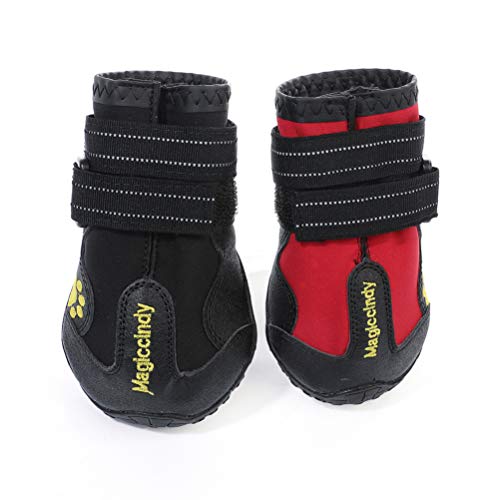 Balacoo Sapato 4 Pcs Sapatos De Cachorro Para Neve Botas De Cachorro Preto Botas Quentes Para Cães S