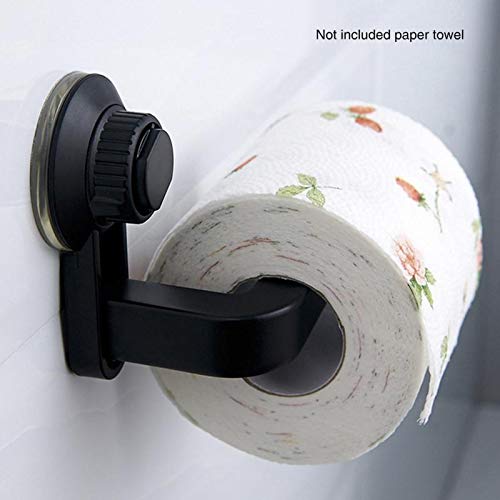 CULER Saugnapf Toilettenpapierhalter Schwarz - Wasserdicht, Nagelfrei Für Wand - Badezimmer & Küche