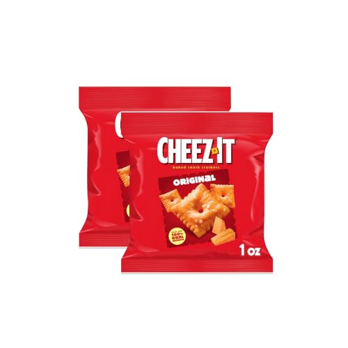 Cheez-It Cheese Crackers,Baked Snack Crackers,Lunch Snacks,Original,(Pack of 80)