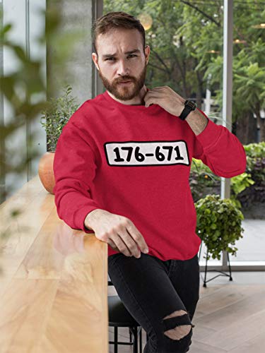 Shirtgeil Panzerknacker Banditen Bande Kostüm Herren Pulli + MÜTZE + Maske + Handschuhe Sweatshirt X-Large Rot