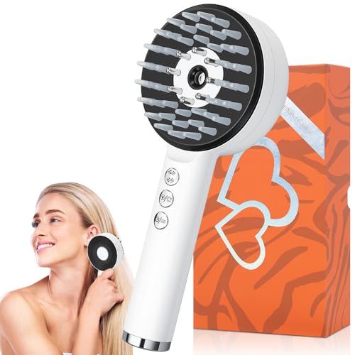Escova Massageadora Elétrica para o Couro Cabeludo com Vibração e Névoa