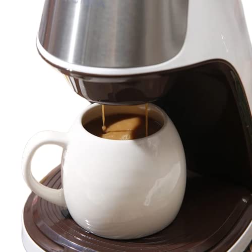 300ml Thermal Drip Instant Coffee Machine-Portable Single Serve Tea Machine Coffee Maker For Home Office with Coffee cup (Multi)