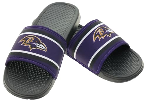 Image of FOCO NFL Team Printed Slide Sandals - Officially Licensed Football Fan Footwear for Comfort & Style