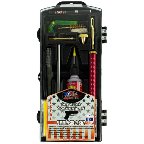 Pro Shot .38-357 Caliber/9-mm Pistol Box Cleaning Kit, Multi, P38/9KIT (P38/9KIT) by Pro-Shot Products - Used condition - US$17.61