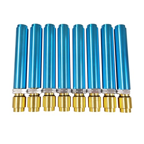 DASPARTS Push Rod Tubes 8PCS SET Adjustable Blue Anodized w/o