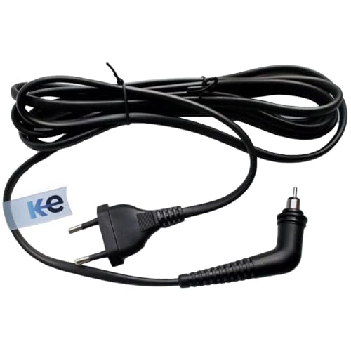 Anakel Home Repuesto Cable de Alimentación Compatible con Planchas de Pelo GHD 4.0B, 4.2B, 5.0B, MK4, MK4.2, MK5 | Cable Giratorio, Color Negro, 1,50m