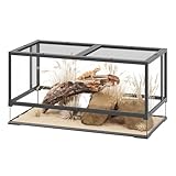 Erinnyees 50 Gallon Reptile Terrarium, Front Opening Reptile Tank with Top Screen Ventilation, Bearded Dragon Tank with Heating Pad Space and Sliding Cable Outlet for Lizard, Snakes, Turtles