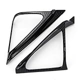 Qiilu for Accord 10th 2018-2020 2pcs Carbon Fiber Door A Pillar Speaker Cover Trim Door Speaker Cove