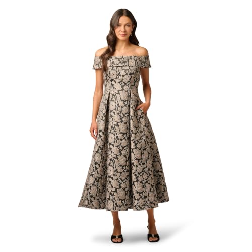 Image of Adrianna Papell Women's Off Shoulder Dress