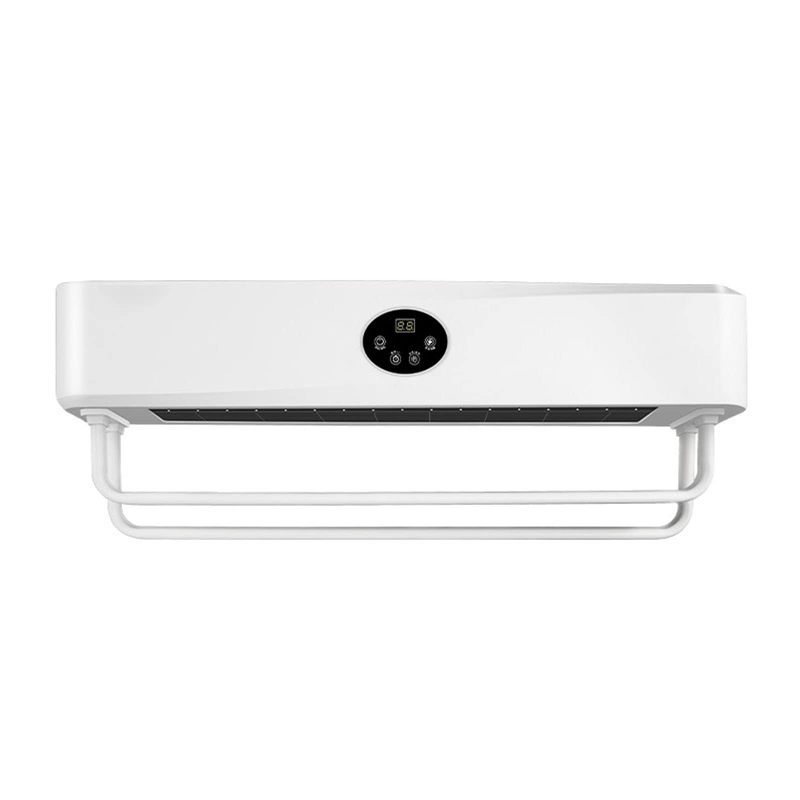 Radiador toallero eléctrico de inducción para baño blanco de 630mm de bajo consumo