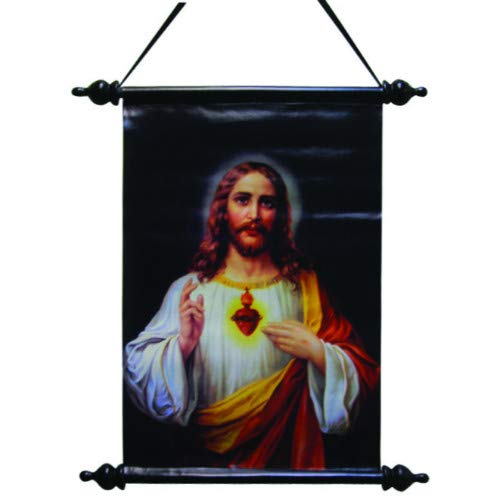 Sacré Cœur de Jésus art scroll pour créer un coin prière à la maison