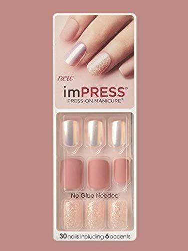 Kiss imPress Press-On Manicure Matte & Shiny Nails 57943 Night Fever