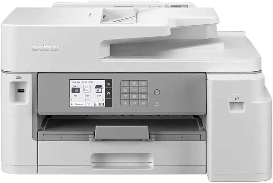 Brother MFC-J5855DW XL, A3 Inkjet Multifunction Printer, Wireless/Ethernet/USB, INKvestment Tank Technology, 30ppm Colour/Mono Print Speed, Auto 2-Sided A4 Print