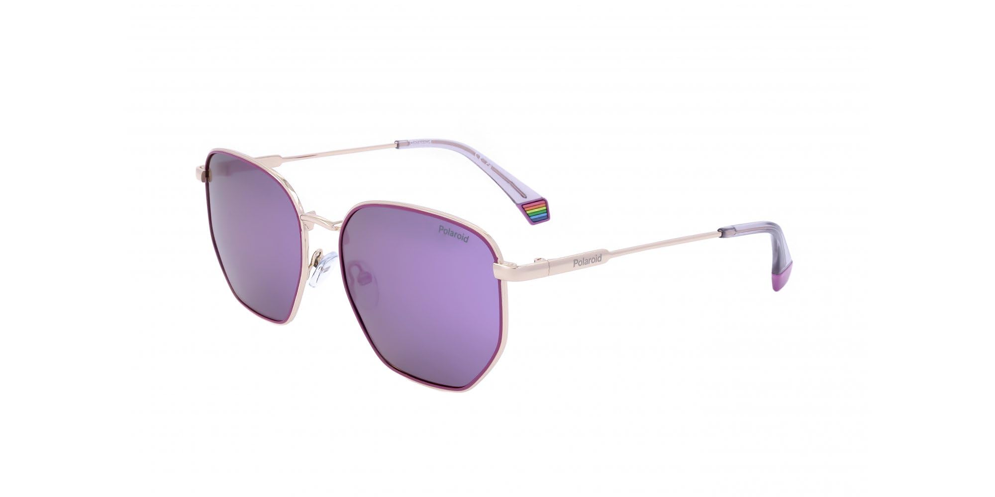 POLAROID Unisex PLD 6214/S/X Sunglasses, Gold Purple, 56, Gold Purple, 56
