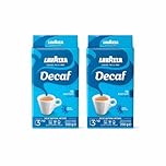 Lavazza, Caffè Decaffeinato, Ground Coffee, 2 Packs of 250 g, Ideal for Moka Pot, Filter Machine and French Press, Aromatic Notes of Dried Fruits, Arabica and Robusta, Intensity 3/10, Medium Roasting