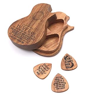 TreeLeaff Médiators en bois avec boîte en forme de guitare, médiator en forme de guitare, médiators avec médiators pour… - Les Beatles, Paul McCartney, John Lennon, RIngo Starr, George Harrison TreeLeaff Médiators en bois avec boîte en forme de guitare, médiator en forme de guitare, médiators avec médiators pour… – Image 3