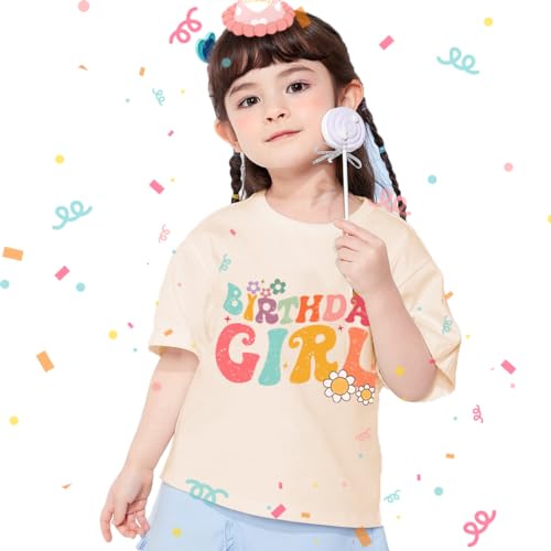 Birthday Girl Shirt 2nd 3rd 4th 5th 6th 7th 8th 9th Girls Birthday Tshirts Cotton Short Sleeve Tees4