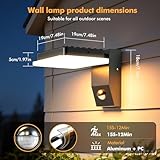 Ankishi 32W Outdoor LED Wall Light with Motion Senor & Remote - Pir Motion Sensor Wall Lights for Dusk to Dawn Outdoor Lighting,IP65 porch light with Swiveling LED Panel for Garden Garage Yard - Mains - Image 3