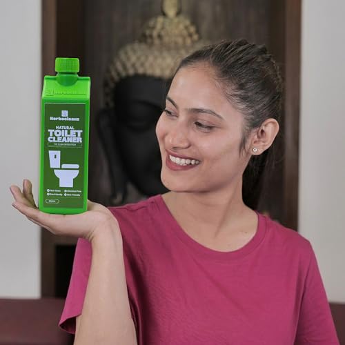 Image of Natural Toilet Cleaner 500ml Pack of 3 | Plant-Derived, Non-Toxic & Non-Corrosive Formula | Skin & Groundwater Safe | No VOC Bathroom & Commode Cleaner for All Types