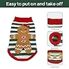 Dog Sweaters Pet Christmas Knitted Sweater Gingerbread Girl Jumper Coat for Puppy Sweaters Warm Outfit for Dog Cat (S) #1