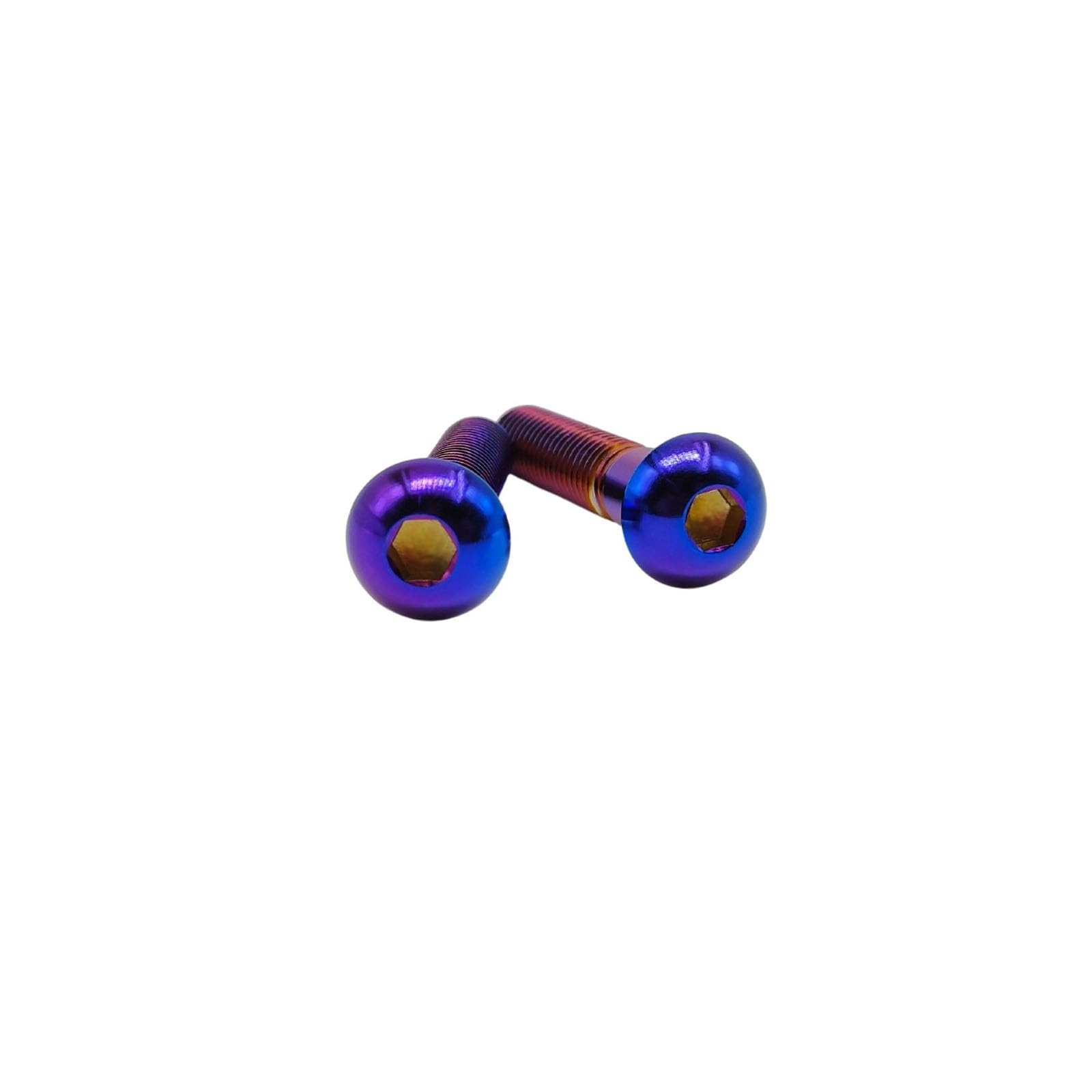 RISON 5 Stück Titan Linsenkopfschrauben mit Innensechskant M5x25mm, Teilgewinde Halbrundkopfschraube aus Titan GR5, Flachkopfschraube Linsenschraube Knopfschraube Rundkopf Schrauben