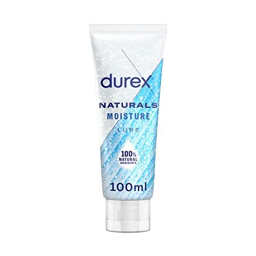 Durex Naturals Moisture Lube, Water Based Natural And Moisturising Formula,100ml (Packaging May Vary)