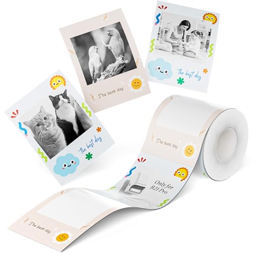 NIIMBOT Photo Papers Only Compatible with Pro Series Label Makers Thermal Picture Labels Good Idea to Print Photos, Beauty Memories, Note,List (2.13\'\'x2.91\'\'-54x74mm)