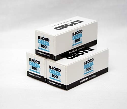 Ilford Delta 100 120 lot de 3 rouleaux pellicule photo argentique noir et blanc moyen format