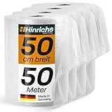 Hinrichs Luftpolsterfolie Rolle 4x 50m x 50 cm - Ideal für Versand, Verpackung und Umzug - 100% recyclingfähig - Bubble Wrap als Verpackungsmaterial - Noppenfolie - Polstermaterial