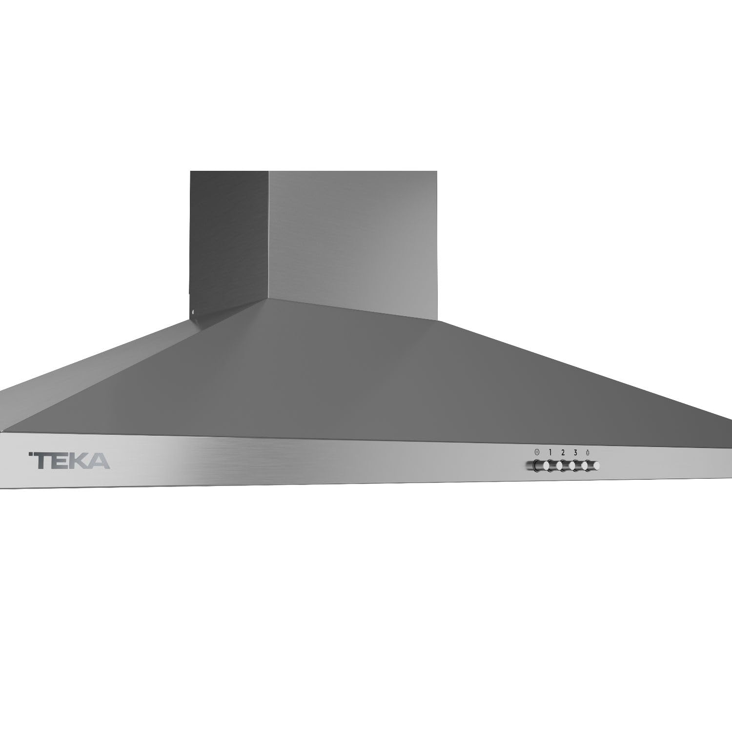 TEKA Campana Decorativa Piramidal, Mandos Pulsantes, 3 Velocidades, 90 cm