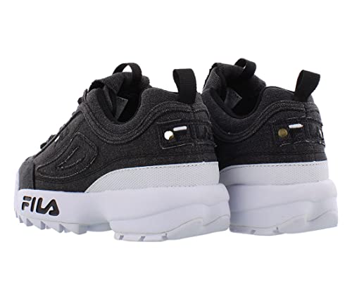 Fila Disruptor Ii Denim Boys Shoes Size 4.5, Color: Charcoal2